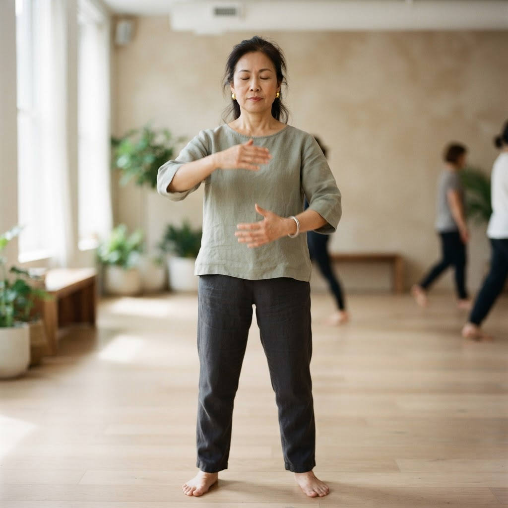Exercices de respiration et de mobilité au Fusion Fight Club